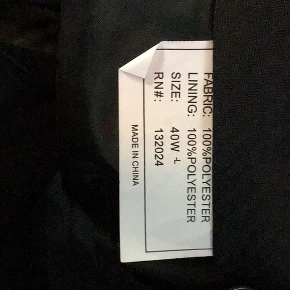 Braveman Navy Two button Slim Fit Suit. Men size 46L/40W. - Picture 5 of 6